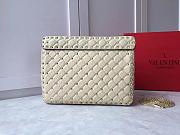 Fortok Valentino Garavani Rockstud Spike Bag White 30x20x9cm - 6