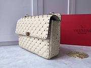 Fortok Valentino Garavani Rockstud Spike Bag White 30x20x9cm - 5
