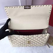 Fortok Valentino Garavani Rockstud Spike Bag White 30x20x9cm - 4