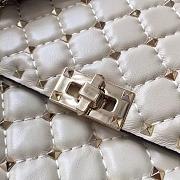 Fortok Valentino Garavani Rockstud Spike Bag White 30x20x9cm - 3