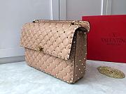 Fortok Valentino Garavani Rockstud Spike Bag Beige 30x20x9cm - 5