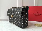 Fortok Valentino Garavani Rockstud Spike Bag Black 30x20x9cm - 6