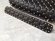 Fortok Valentino Garavani Rockstud Spike Bag Black 30x20x9cm - 3