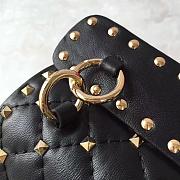 Fortok Valentino Garavani Rockstud Spike Bag Black 30x20x9cm - 2