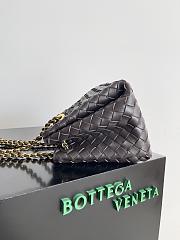 Fortok Bottega Veneta Small Parachute Bag Dark Brown 817175 21x17x16.5cm - 3