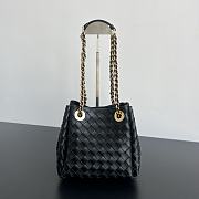 Fortok Bottega Veneta Small Parachute Bag Black 817175 21x17x16.5cm - 1