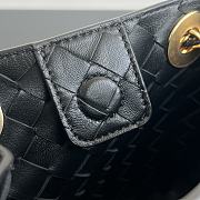 Fortok Bottega Veneta Small Parachute Bag Black 817175 21x17x16.5cm - 2