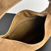 Fortok Bottega Veneta Large Suede Hop Bag Brown 803976 54x24x13cm - 4