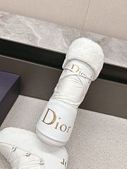 Fortok Dior White Leather and Shearling Snow Boots  - 6
