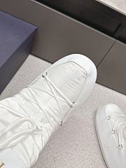 Fortok Dior White Leather and Shearling Snow Boots  - 2