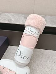 Fortok Dior Pink Leather and Shearling Snow Boots - 5