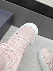 Fortok Dior Pink Leather and Shearling Snow Boots - 4