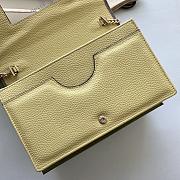 Fortok Gucci GG Marmont Brown Leather Bag 497985 20x12.5x4cm - 6
