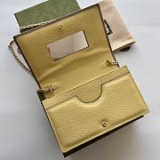 Fortok Gucci GG Marmont Brown Leather Bag 497985 20x12.5x4cm - 5