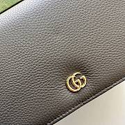 Fortok Gucci GG Marmont Grey Leather Bag 497985 20x12.5x4cm - 5