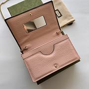 Fortok Gucci GG Marmont Grey Leather Bag 497985 20x12.5x4cm - 6