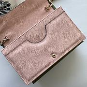 Fortok Gucci GG Marmont Grey Leather Bag 497985 20x12.5x4cm - 3