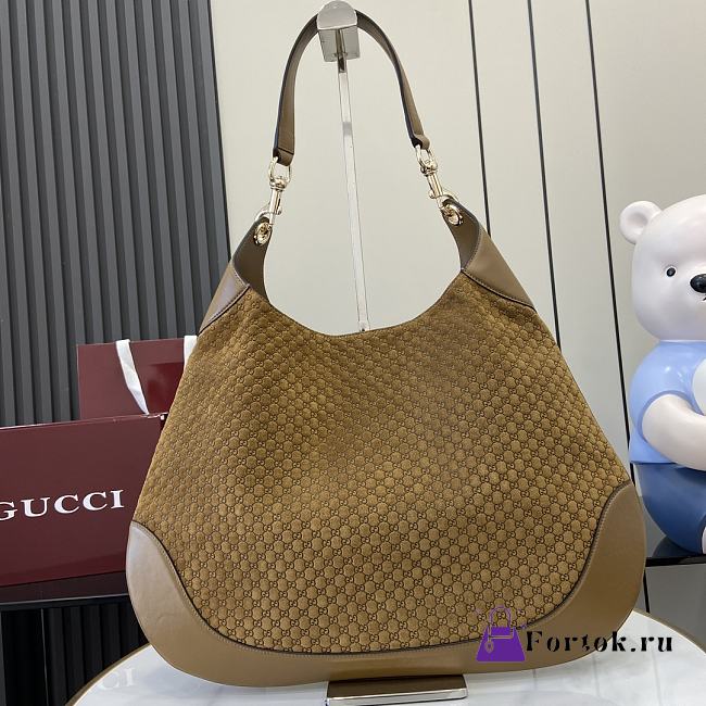 Fortok Gucci B Medium Shoulder Bag Brown 815924 49x46x4cm - 1