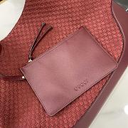 Fortok Gucci B Medium Shoulder Bag Red 815924 49x46x4cm - 4