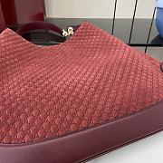 Fortok Gucci B Medium Shoulder Bag Red 815924 49x46x4cm - 3