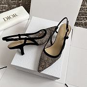 Fortok Dior Sparkling Galaxy Slingback Black  - 5