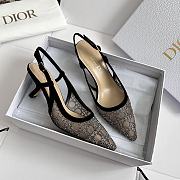 Fortok Dior Sparkling Galaxy Slingback Black  - 4