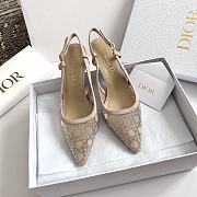 Fortok Dior Sparkling Galaxy Slingback Beige - 1