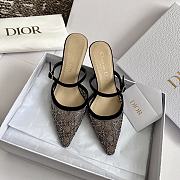 Fortok Dior Sparkling Galaxy Black High Heels - 1