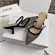 Fortok Dior Sparkling Galaxy Black High Heels - 6