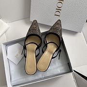 Fortok Dior Sparkling Galaxy Black High Heels - 4