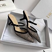 Fortok Dior Sparkling Galaxy Black High Heels - 3