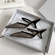 Fortok Dior Sparkling Galaxy Black High Heels - 2