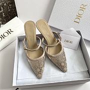 Fortok Dior Sparkling Galaxy Beige High Heels - 1