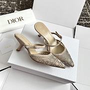 Fortok Dior Sparkling Galaxy Beige High Heels - 6