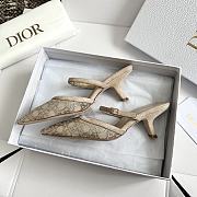 Fortok Dior Sparkling Galaxy Beige High Heels - 4