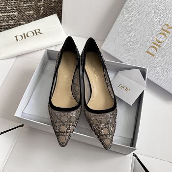 Fortok Dior Sparkling Galaxy Black Heel Shoes