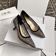 Fortok Dior Sparkling Galaxy Black Heel Shoes - 3
