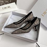 Fortok Dior Sparkling Galaxy Black Heel Shoes - 5