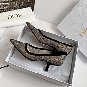 Fortok Dior Sparkling Galaxy Black Heel Shoes - 6
