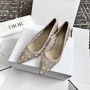 Fortok Dior Sparkling Galaxy Beige Heel Shoes - 4