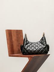 Fortok Chanel Jennie Hobo Bag Black 27x35x18cm - 5