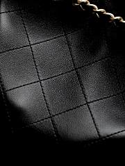Fortok Chanel 25C Black Sheepskin Backpack 31x23x10cm - 2