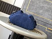 Fortok Chanel 25C Backpack Dark Blue Denim 31x23x10cm - 2