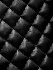 Fortok Chanel Cambon Line Quilted Tote Shoulder Bag Black White Logo 30x25cm - 6
