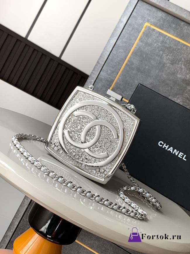Fortok Chanel Diamond Evening Bag 7.5×6.5×2.5cm - 1