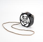 Fortok Chanel 23k Acrylic Camellia Box Evening Bag 10×10×3cm - 1