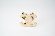 Fortok Chanel Double C Logo Small Bag Gold 10×8×2cm - 1