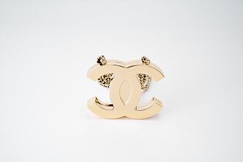 Fortok Chanel Double C Logo Small Bag Gold 10×8×2cm
