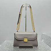 Fortok Miu Miu 24SS Baguette Bag Grey 5645 25x8x15cm - 1