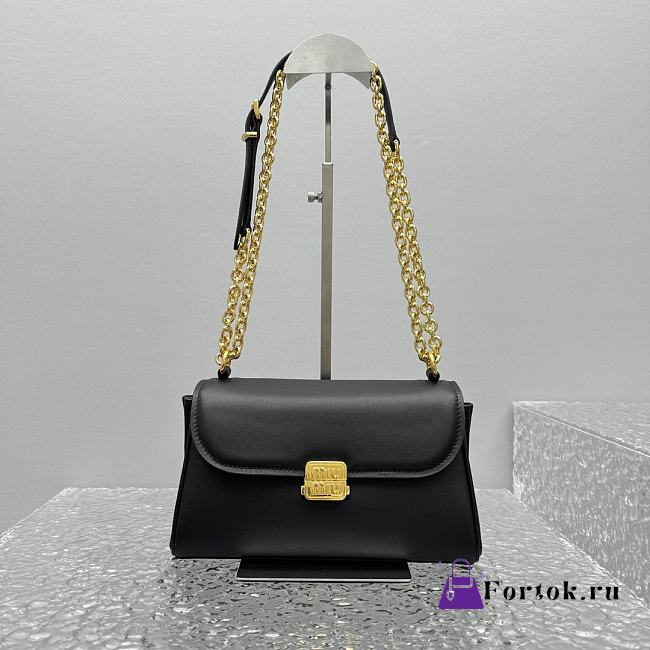 Fortok Miu Miu 24SS Baguette Bag Black 5645 25x8x15cm - 1